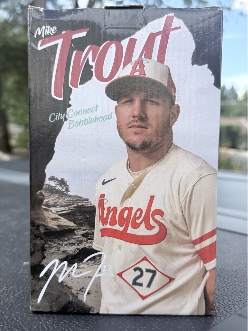 Mike Trout City Connect Bobblehead Collectible Anaheim Angels